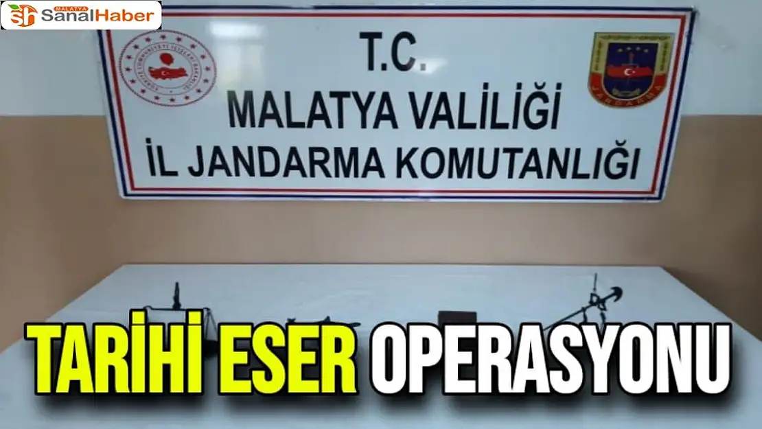 Malatya'da Tarihi eser operasyonu