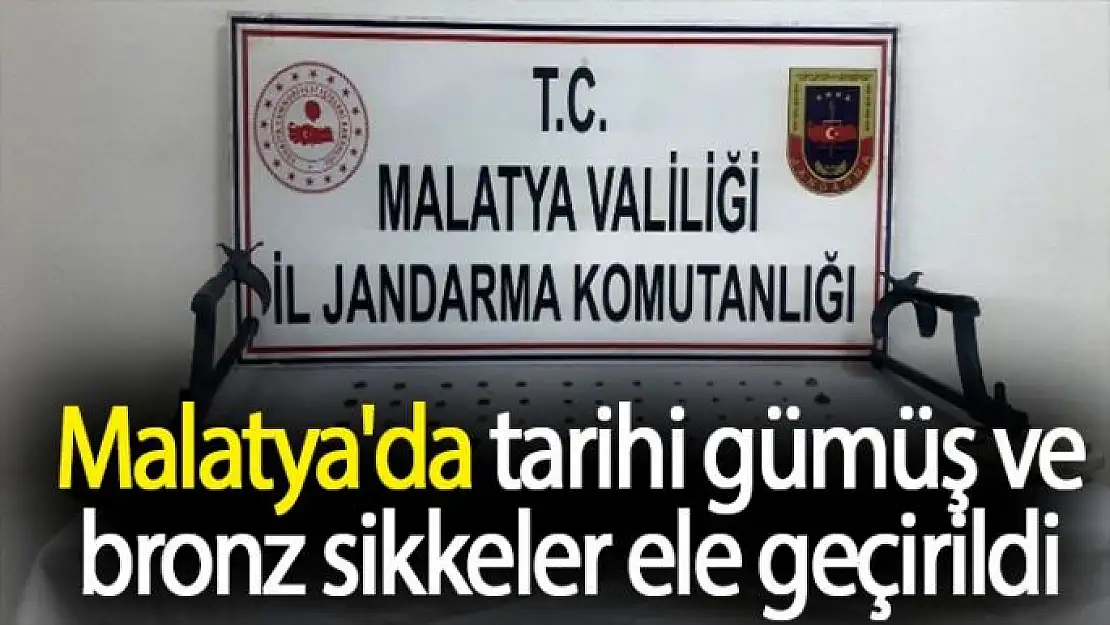Malatya´da tarihi gümüş ve bronz sikkeler ele geçirildi