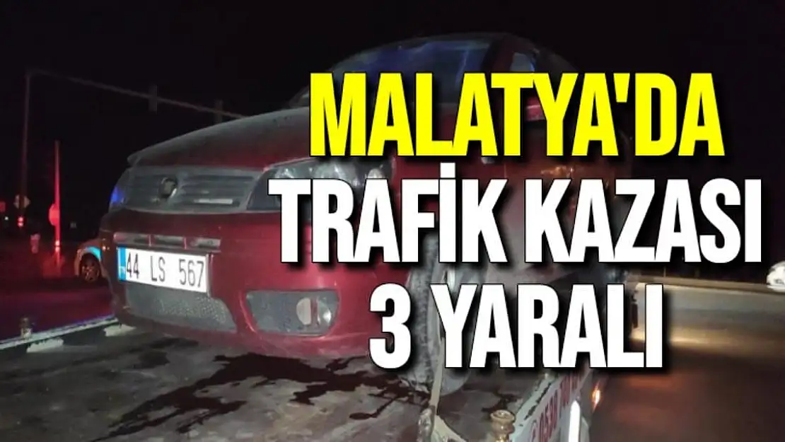 Malatya´da trafik kazası: 3 yaralı