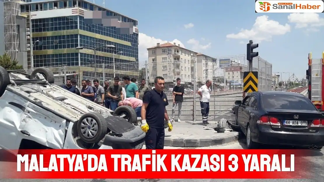 Malatya´da trafik kazası 3 yaralı