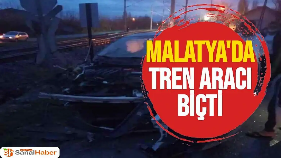 Malatya'da tren aracı biçti