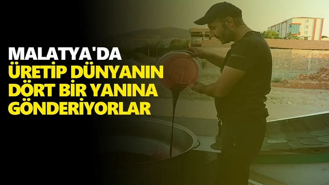 Malatya´da üretip dünyanın dört bir yanına gönderiyorlar