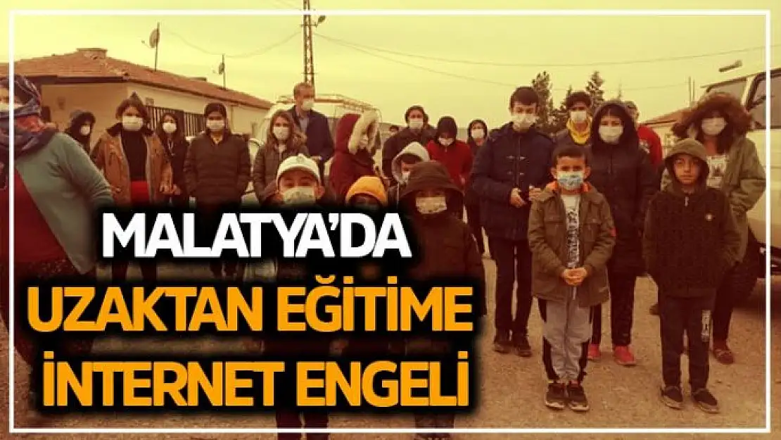 Malatya´da uzaktan eğitime internet engeli  