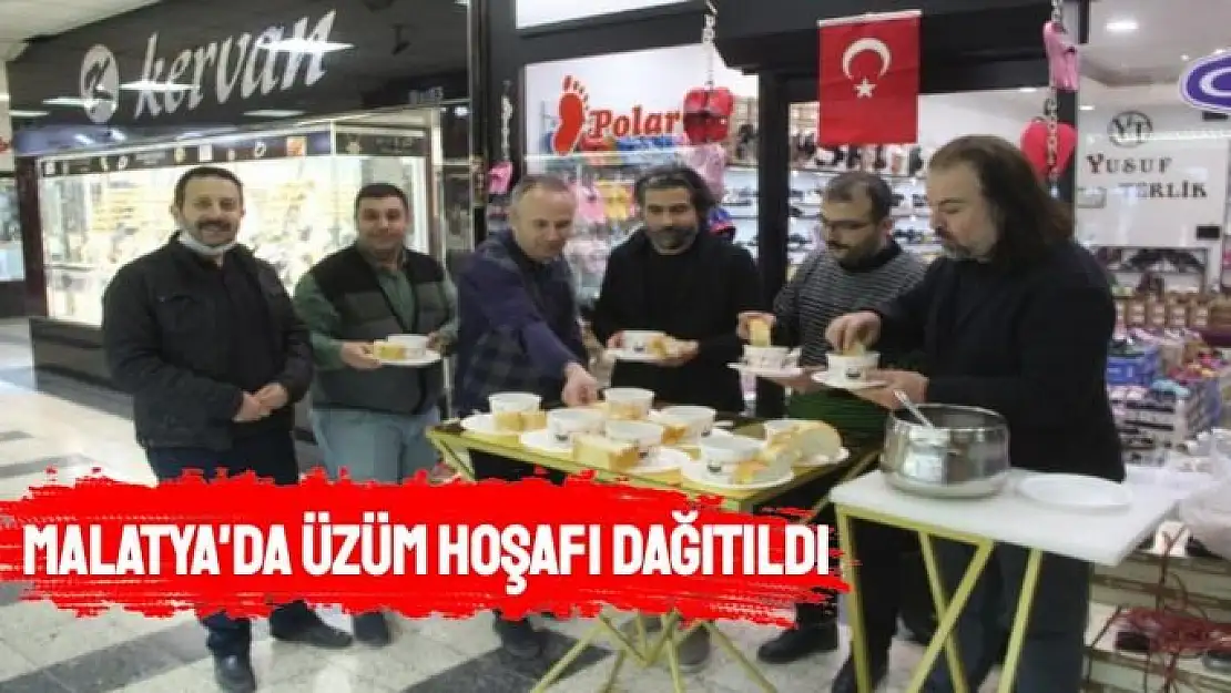 Malatya´da üzüm hoşafı dağıtıldı