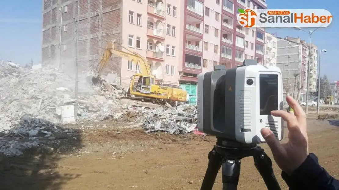 Malatya´da yapılar lazerle taranıyor