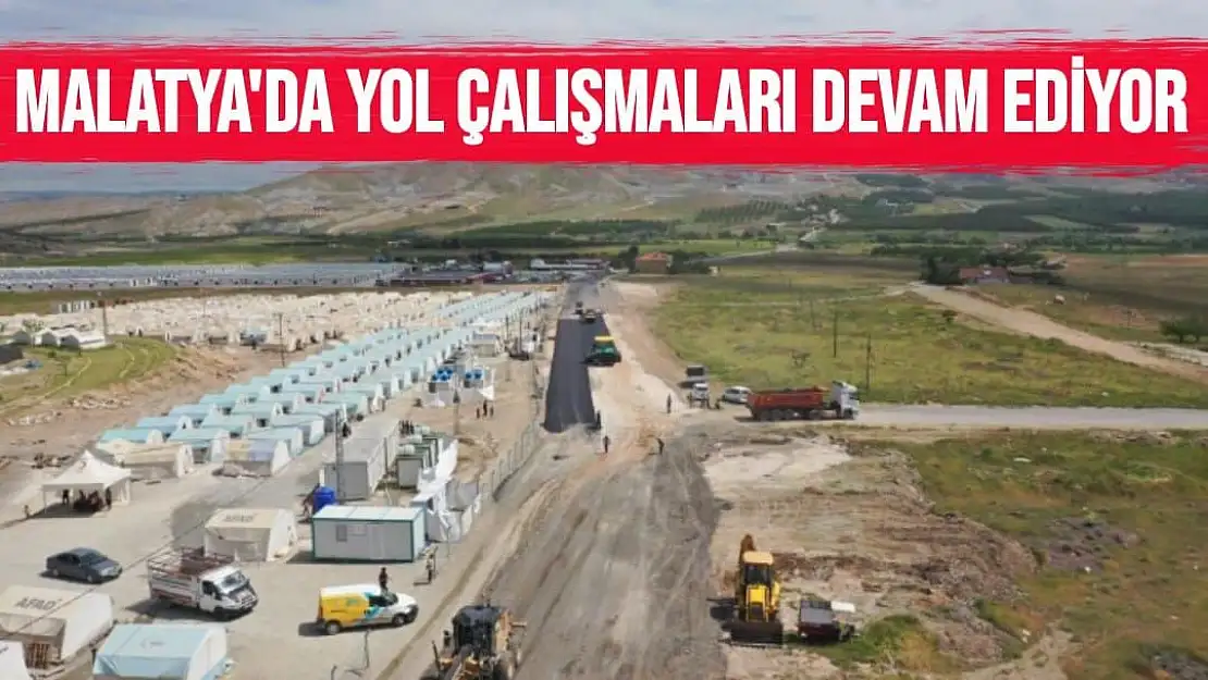 Malatya´da yol çalışmaları devam ediyor