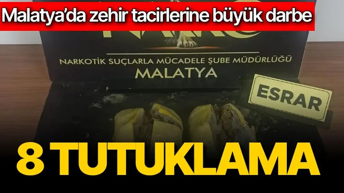 Malatya´da zehir tacirlerine büyük darbe