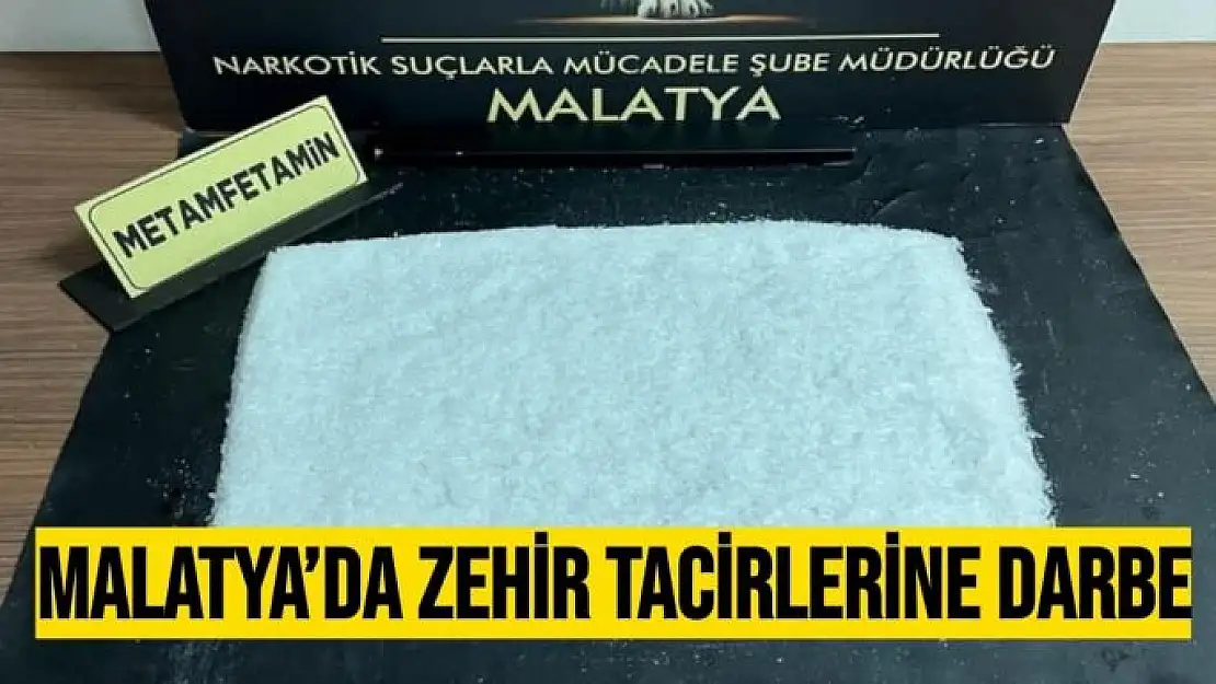 Malatya´da zehir tacirlerine darbe