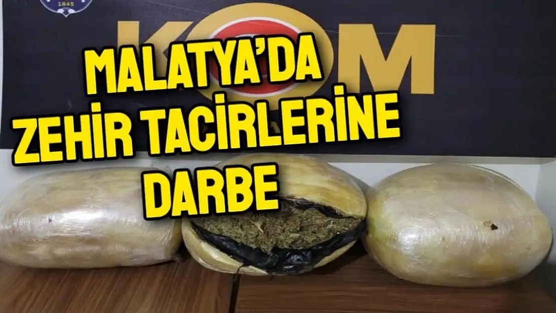 Malatya´da zehir tacirlerine darbe