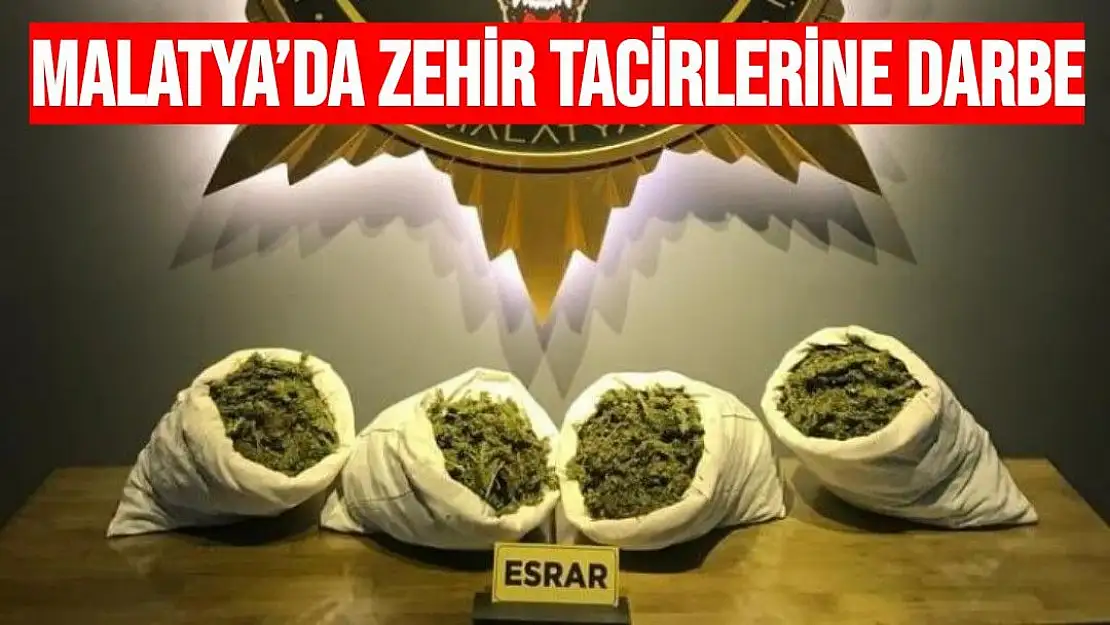 Malatya´da zehir tacirlerine darbe