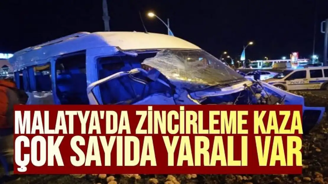 Malatya'da zincirleme kaza 