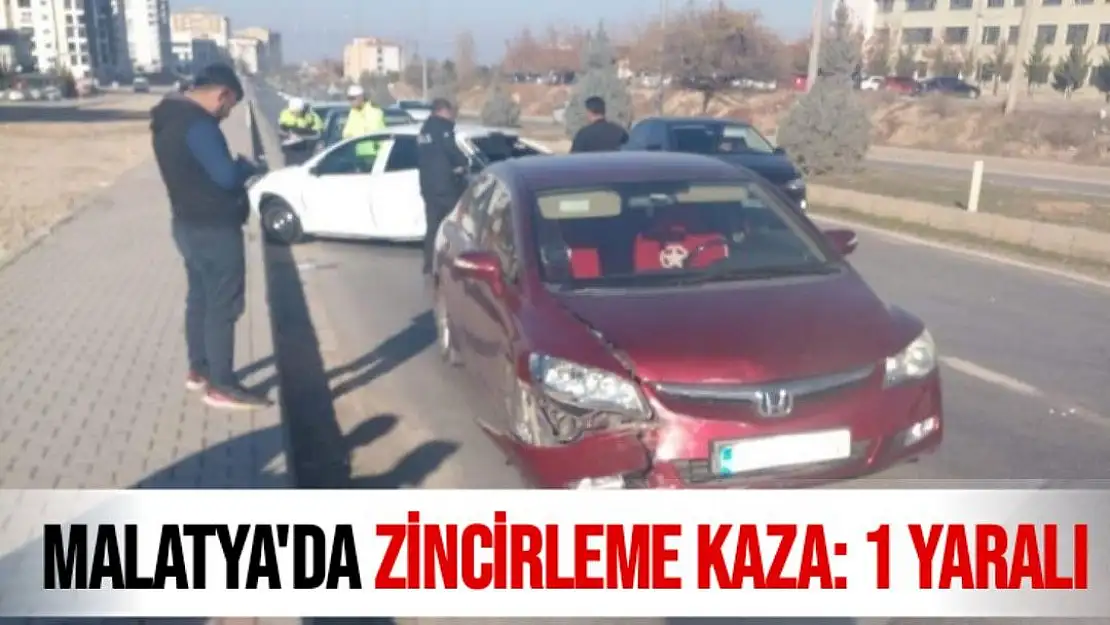 Malatya'da zincirleme kaza