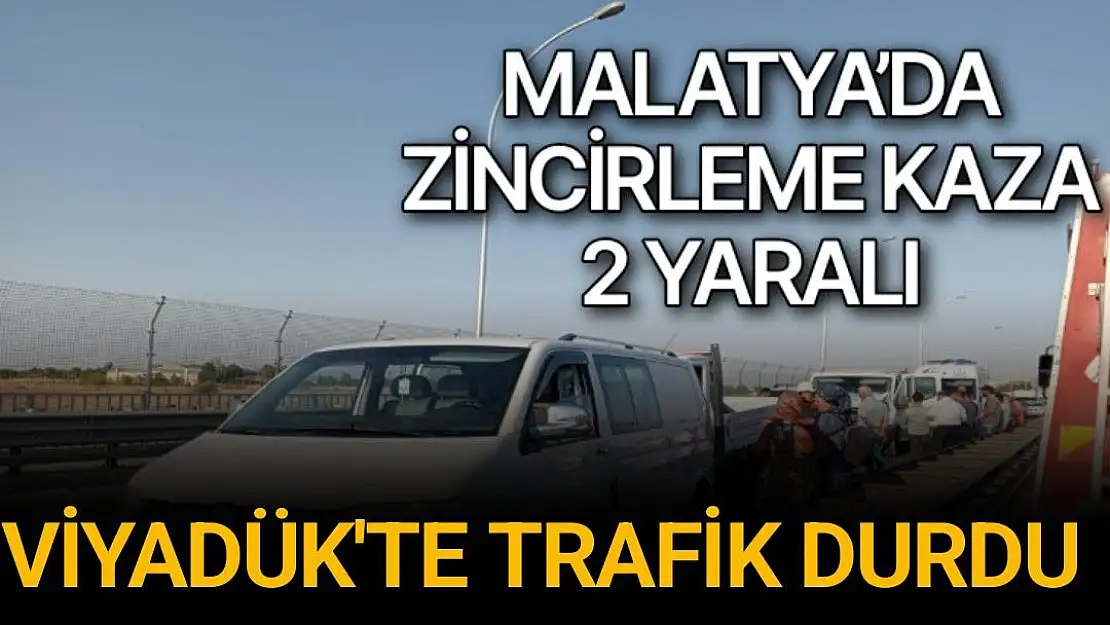 Malatya´da zincirleme kaza