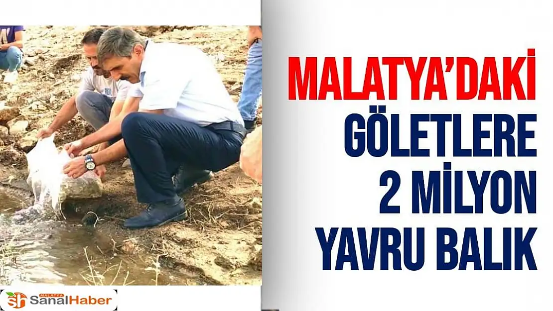 Malatya´daki göletlere 2 milyon yavru balık