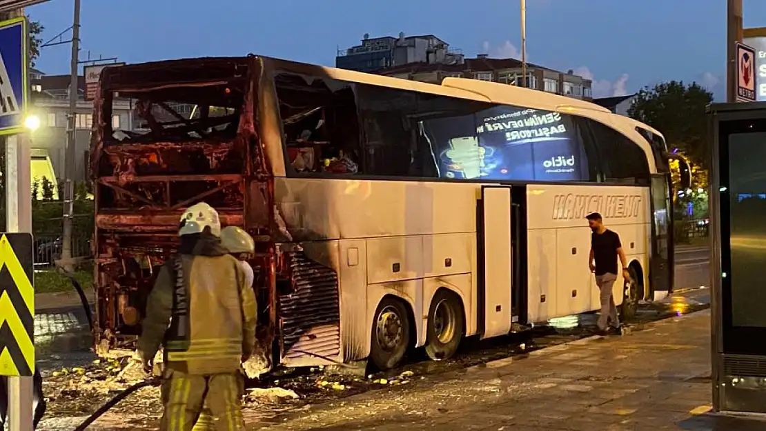 Malatya'dan çıktı İstanbul'da seyir halindeyken alev aldı