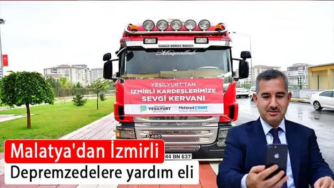 Malatya´dan İzmirli depremzedelere yardım eli