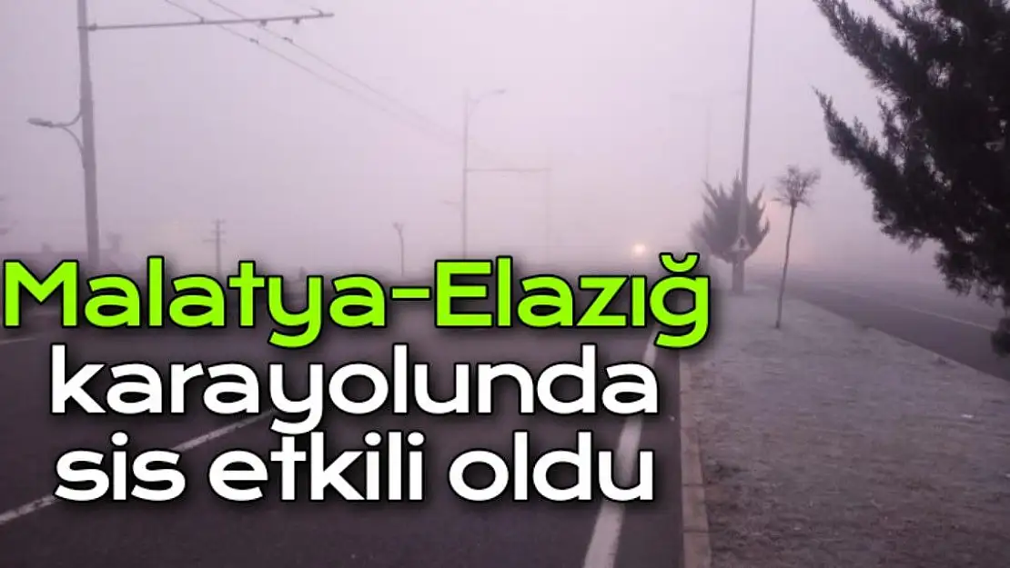 Malatya-Elazığ karayolunda sis etkili oldu