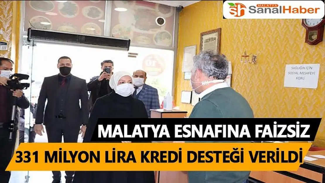  Malatya esnafına faizsiz 331 milyon lira kredi desteği verildi