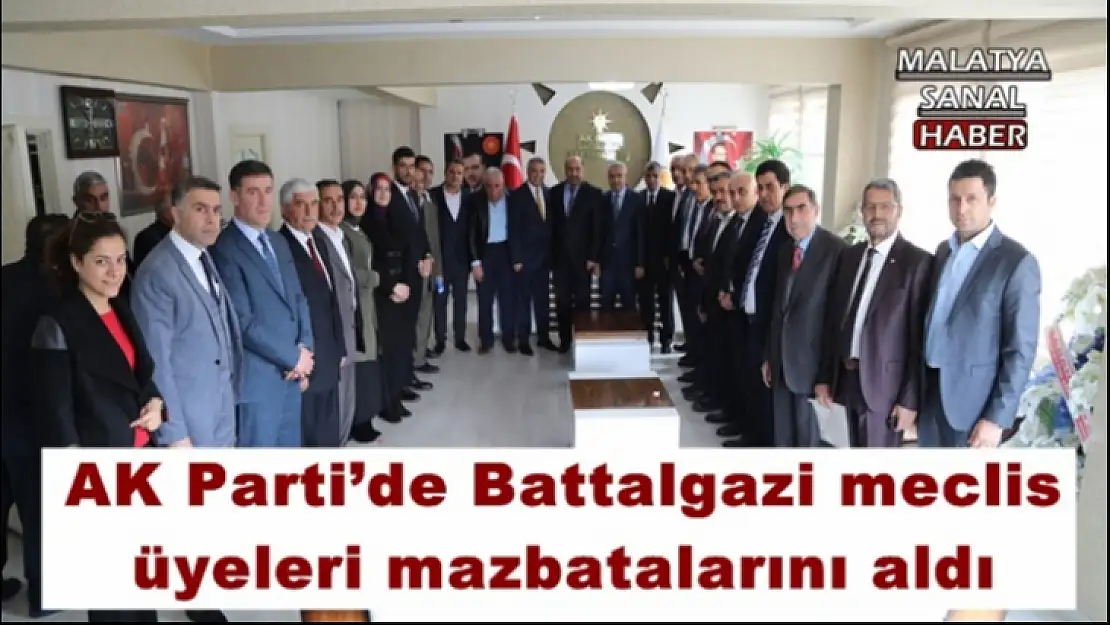 AK Parti´de Battalgazi meclis üyeleri mazbatalarını aldı