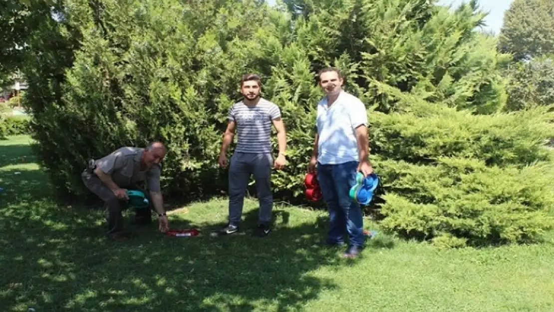 Malatya'da Sokak hayvanları için park ve bahçelere su ve yem bırakıldı