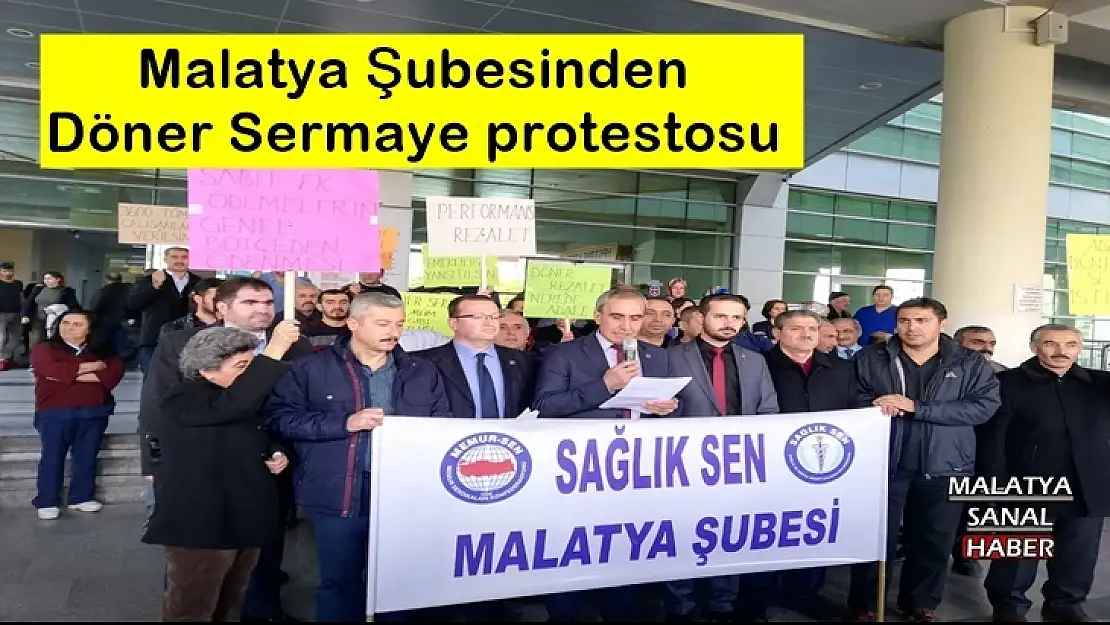 Malatya Şubesinden Döner Sermaye protestosu