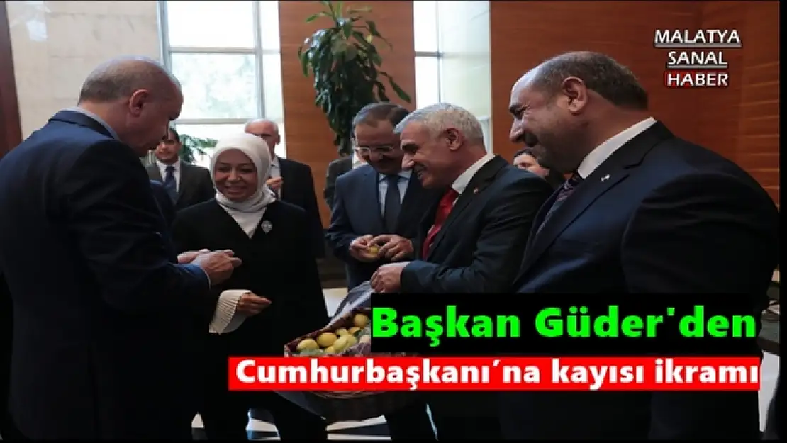 Başkan Güder'den Cumhurbaşkanı´na kayısı ikramı