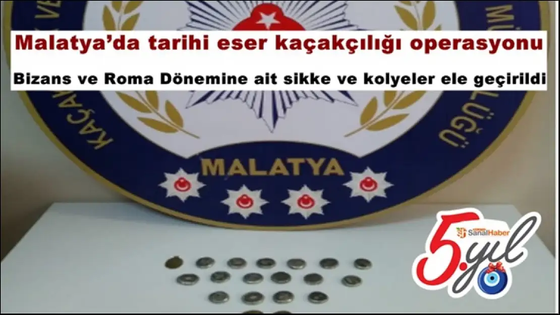 Malatya´da tarihi eser kaçakçılığı operasyonu
