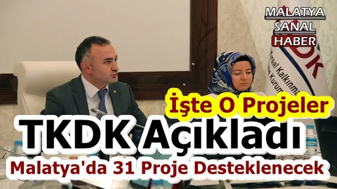 Malatya'da 31 Proje Desteklenecek