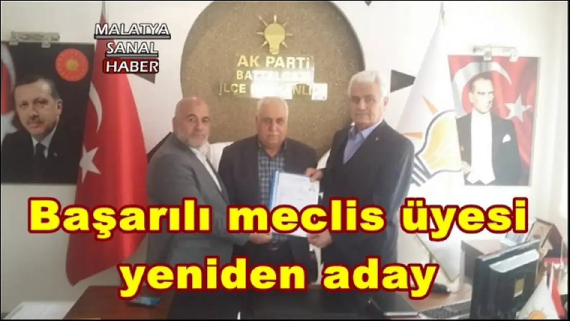 Başarılı meclis üyesi  yeniden aday