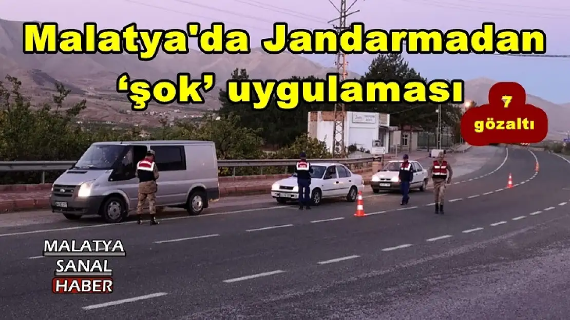 Malatya'da Jandarmadan `şok´ uygulaması