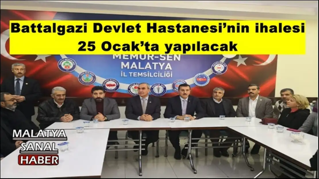 Battalgazi Devlet Hastanesi´nin ihalesi  25 Ocak´ta yapılacak