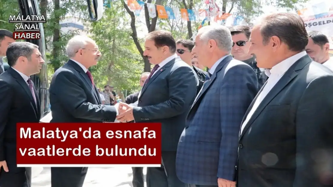 Malatya'da esnafa vaatlerde bulundu
