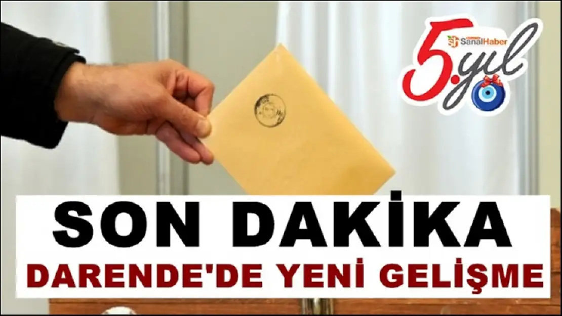 Darende'de yeni gelişme