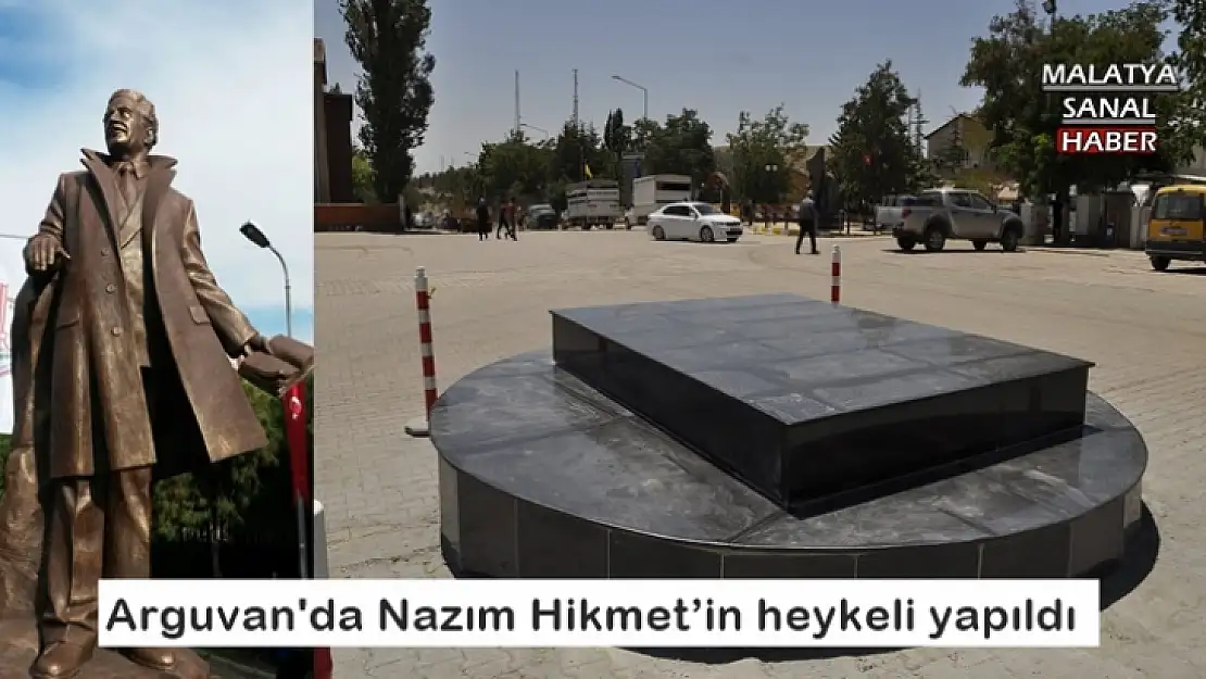 Arguvan´a Nazım Hikmet heykeli