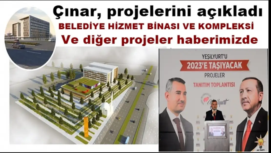 Çınar, projelerini açıkladı