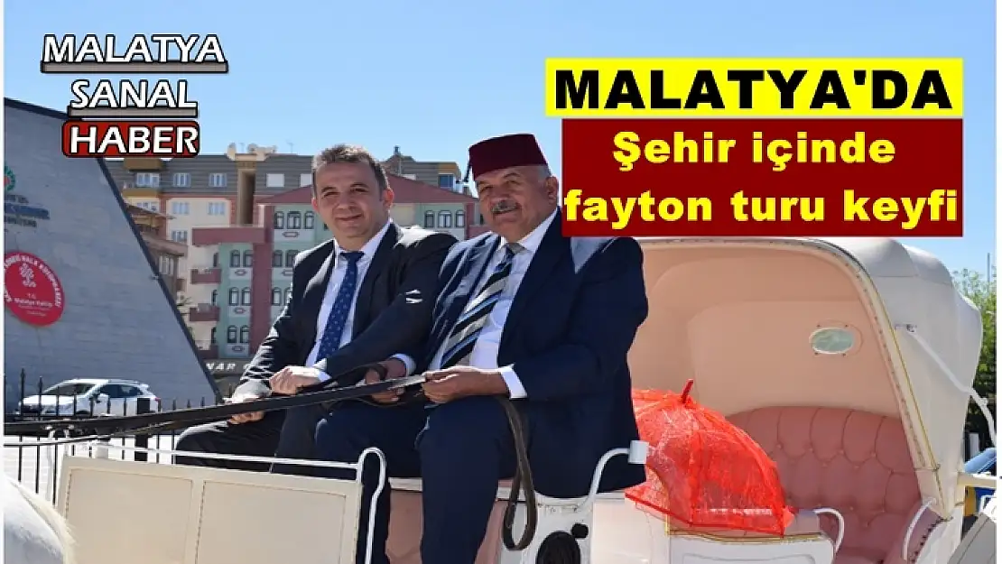 Malatya'da Şehir içinde fayton turu keyfi