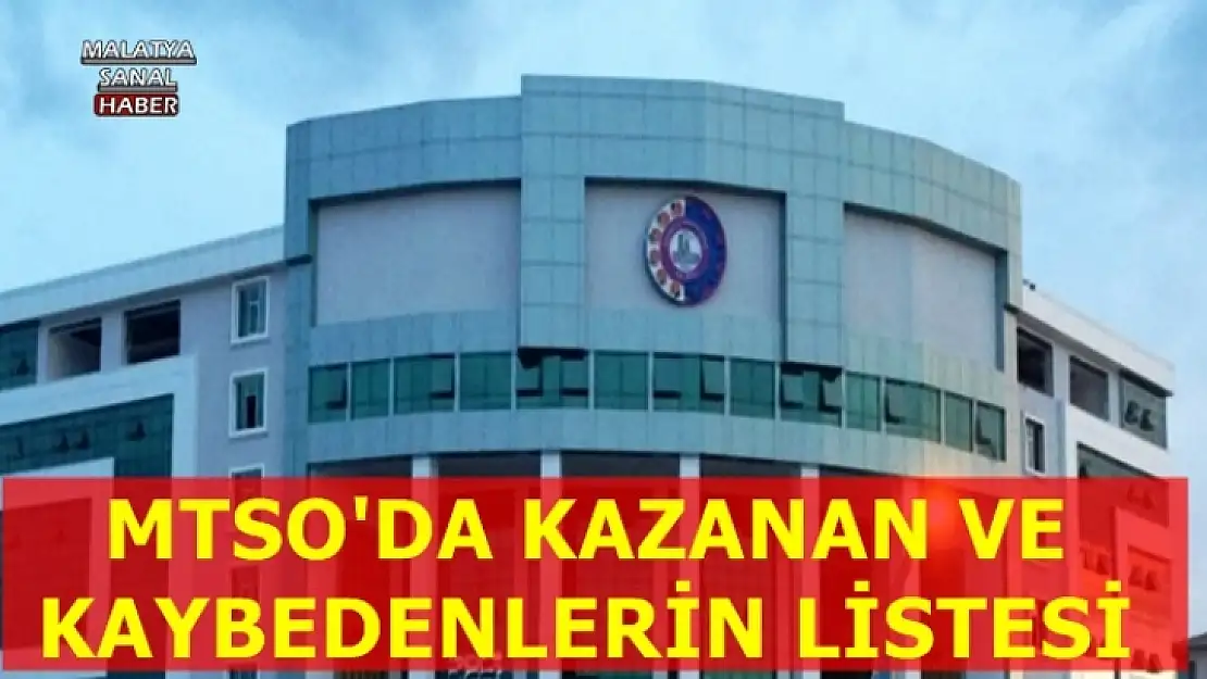 Malatya TSO da Kazanan Ve Kaybedenlerin Listesi