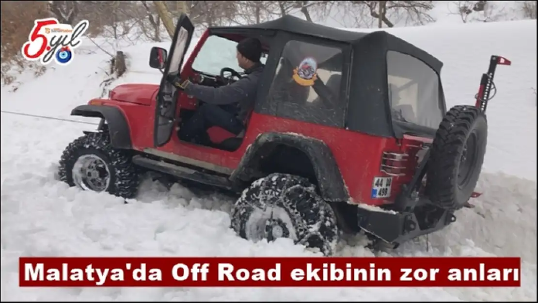 Malatya'da Off Road ekibinin zor anları