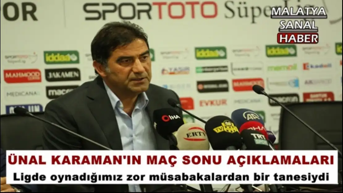 Ünal Karaman'ın Maç Sonu Açıklamaları