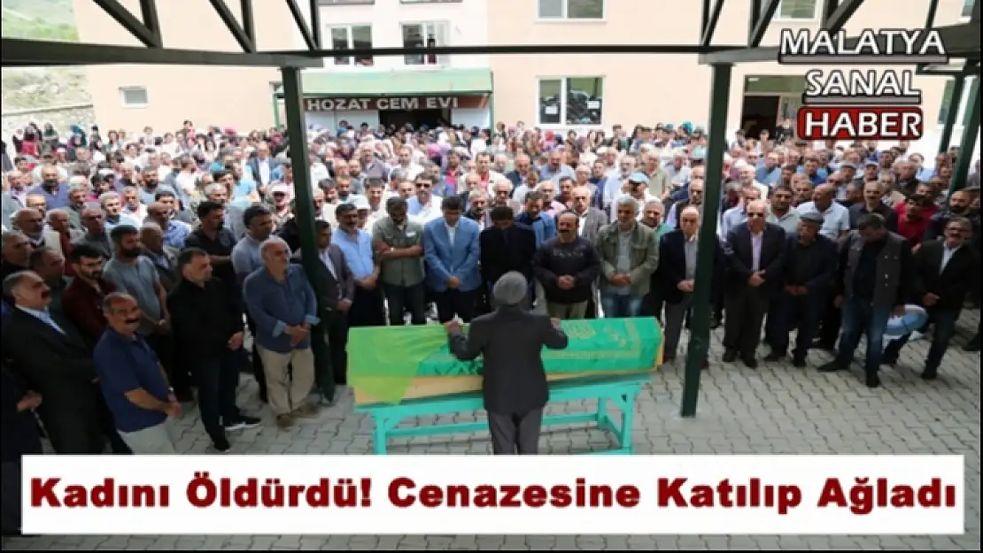 Kadını Öldürdü! Cenazesine Katılıp Ağladı