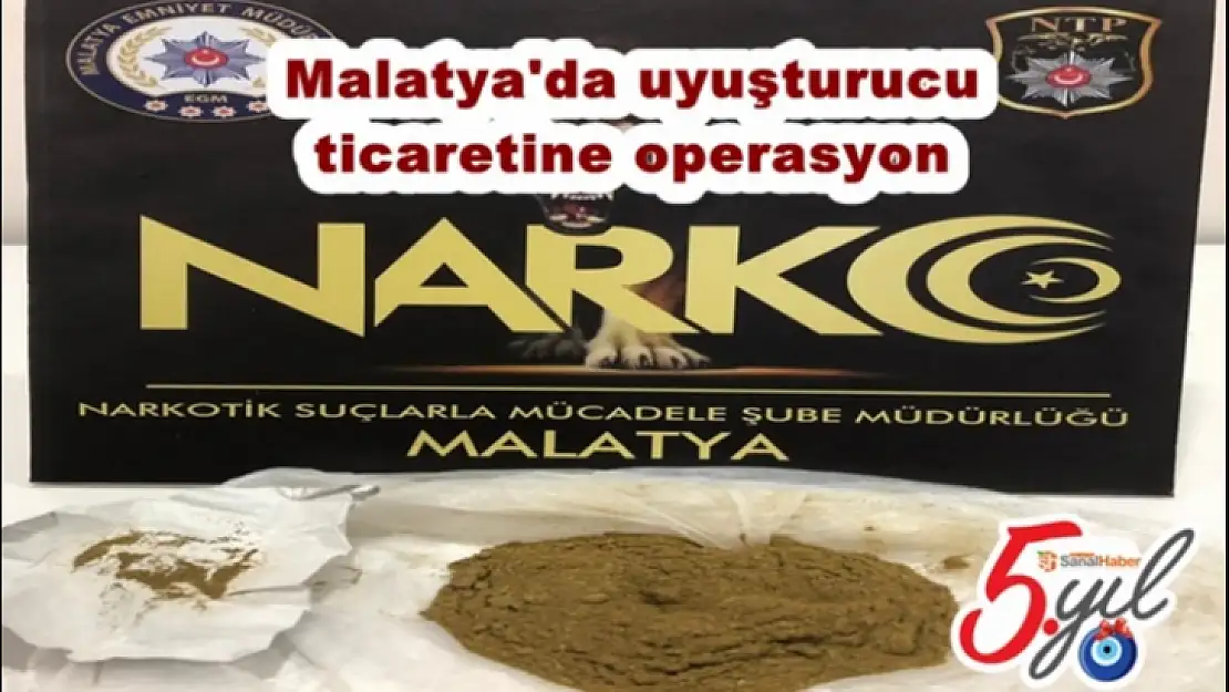 Malatya´da uyuşturucu ticaretine 5 tutuklama