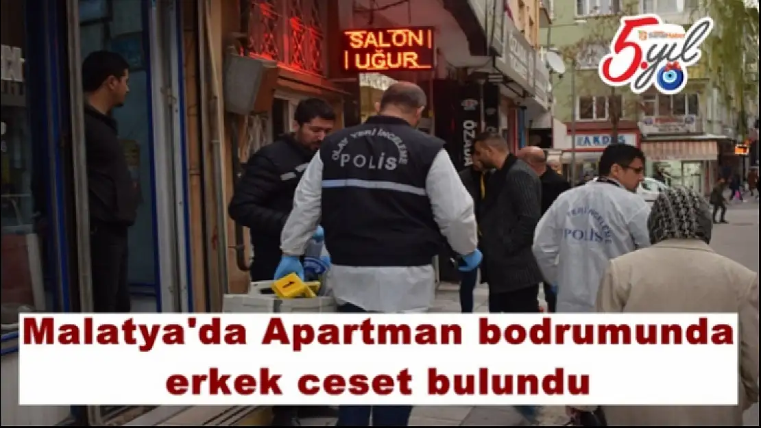 Malatya'da Apartman bodrumunda  erkek ceset bulundu