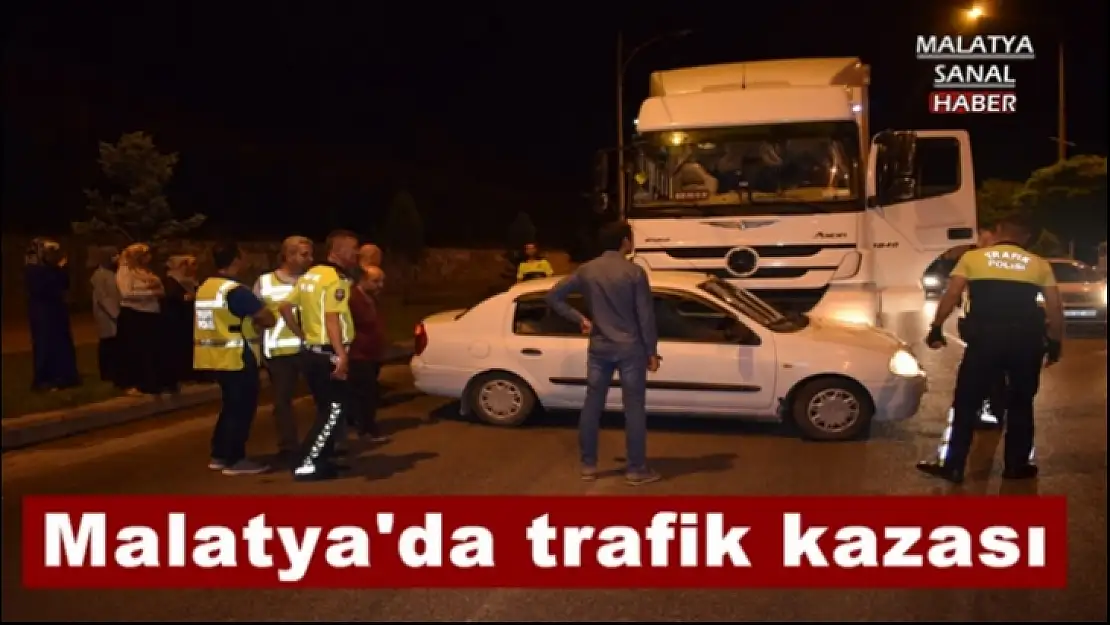 Malatya´da trafik kazası 1 yaralı