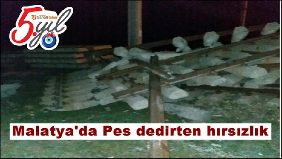 Malatya'da Pes dedirten hırsızlık