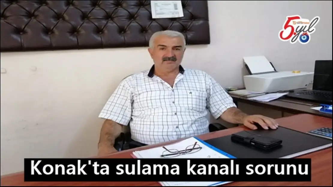 Konak'ta sulama kanalı sorunu