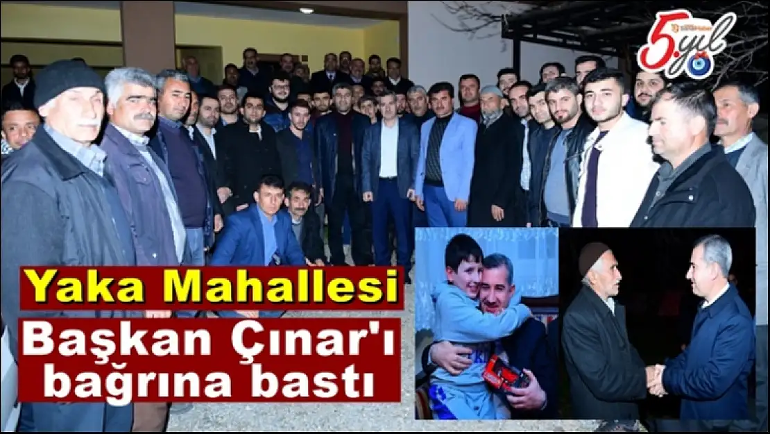 Başkan Çınar'ı bağrına bastı