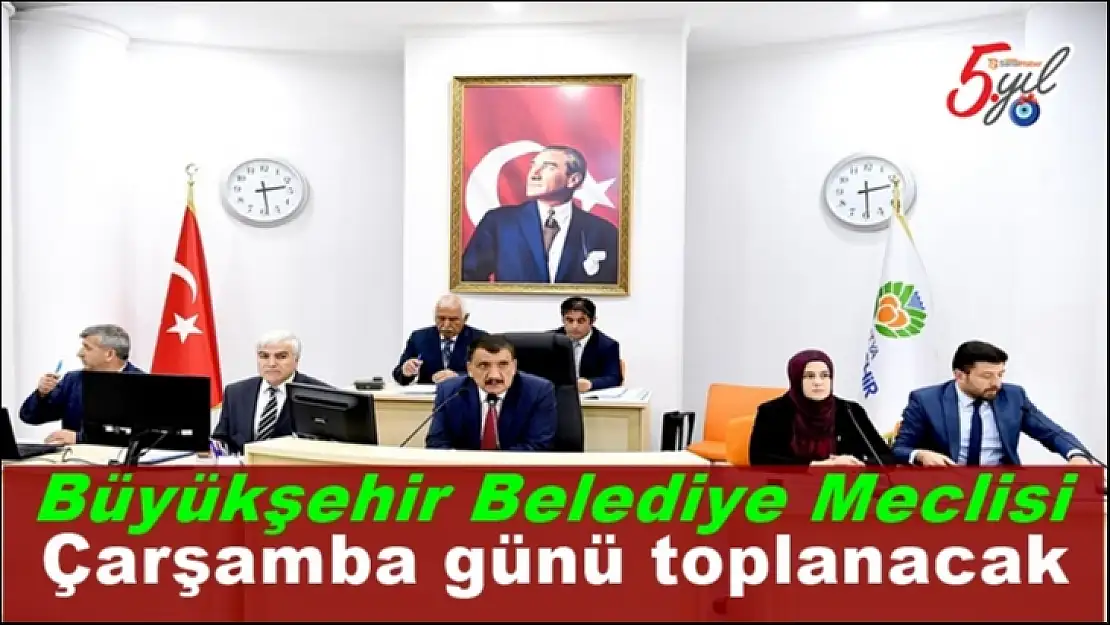 Büyükşehir Belediye Meclisi çarşamba günü toplanacak