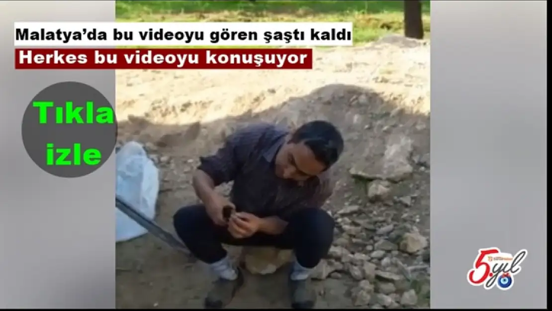 Malatya´da bu videoyu gören şaştı kaldı