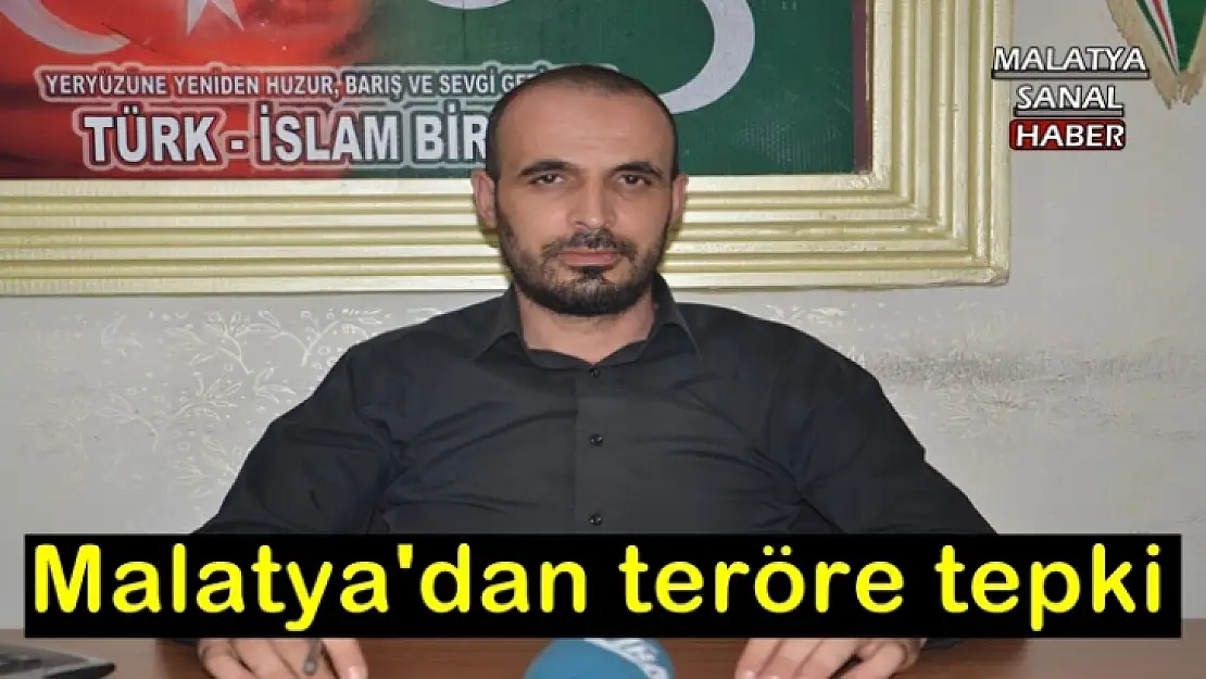 Malatya'dan teröre tepki