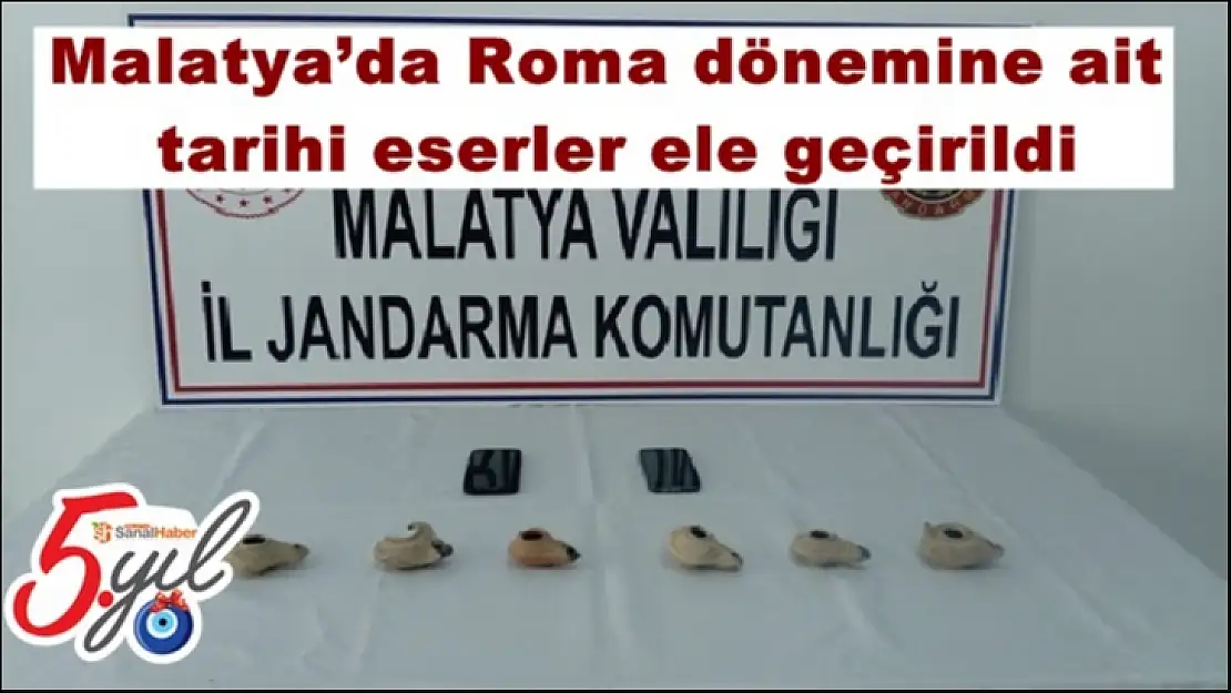 Malatya´da Roma dönemine ait tarihi eserler ele geçirildi